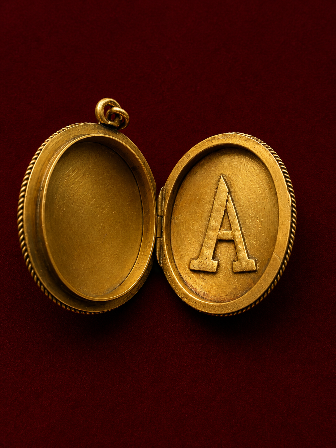 Victorian era double sided 18K diamond “A” Locket