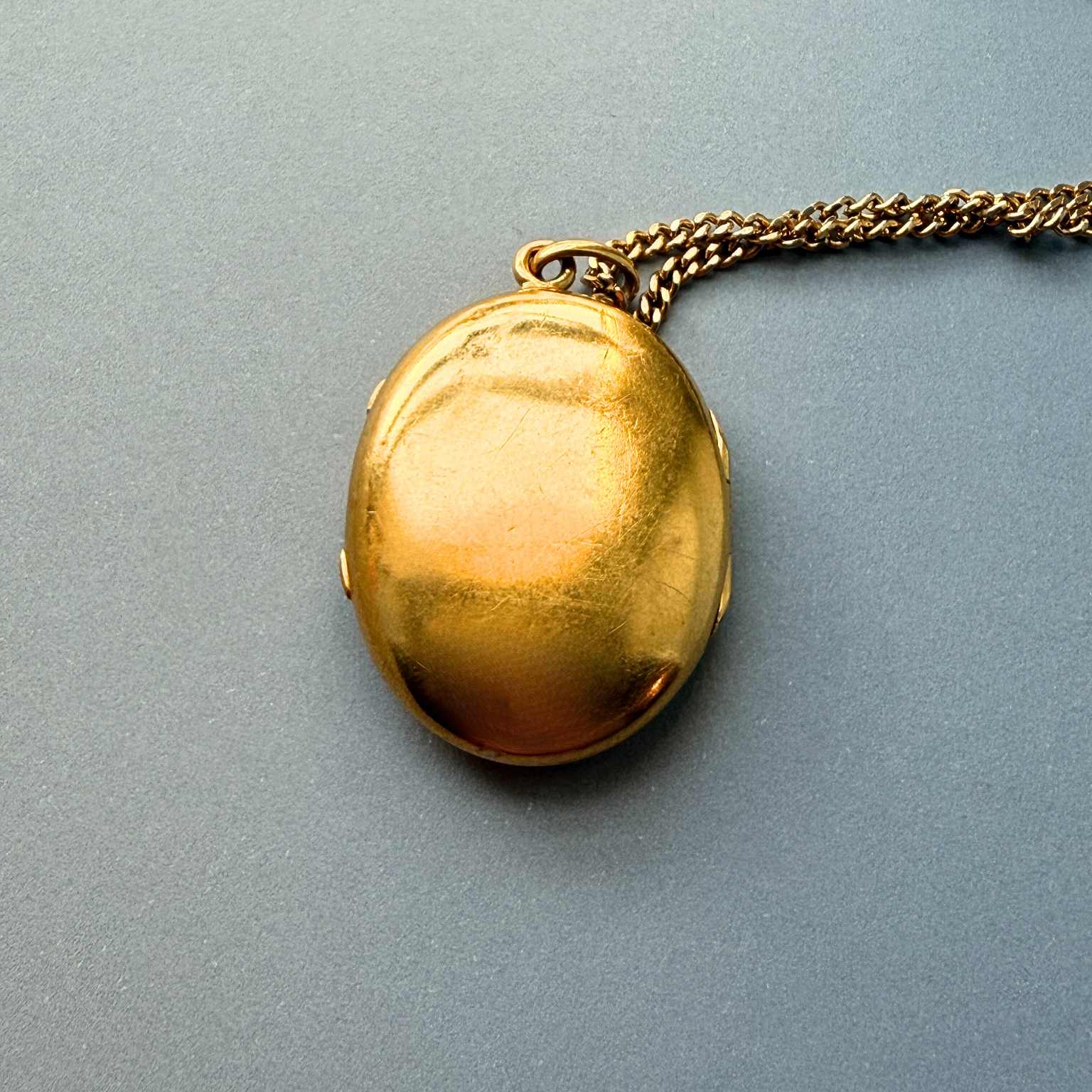 Art Nouveau era 18K Gold “E” and “J” Locket Pendant