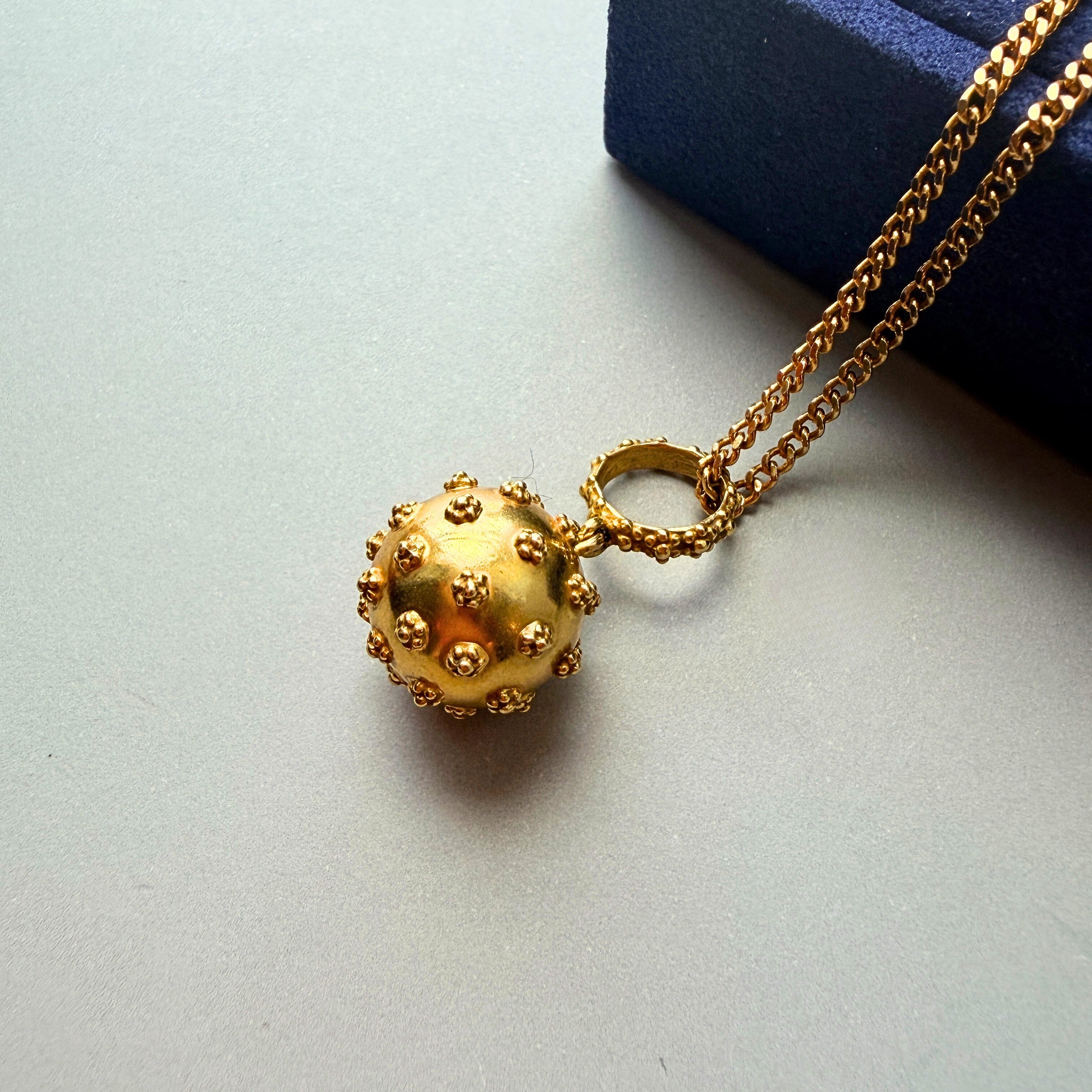 Antique Georgian 18K Gold Orb Pendant