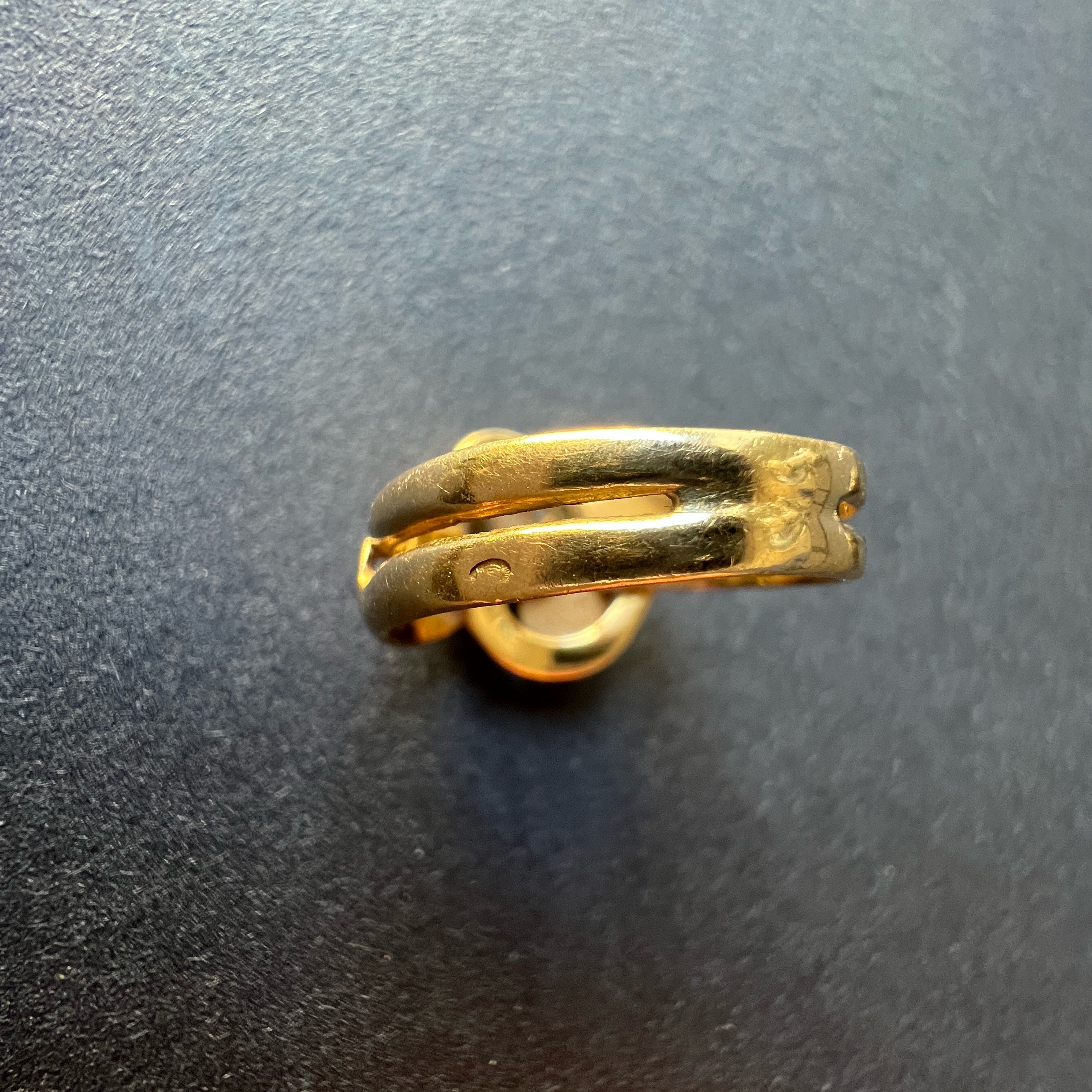 Victorian 18K Gold Double Snake diamond Ring
