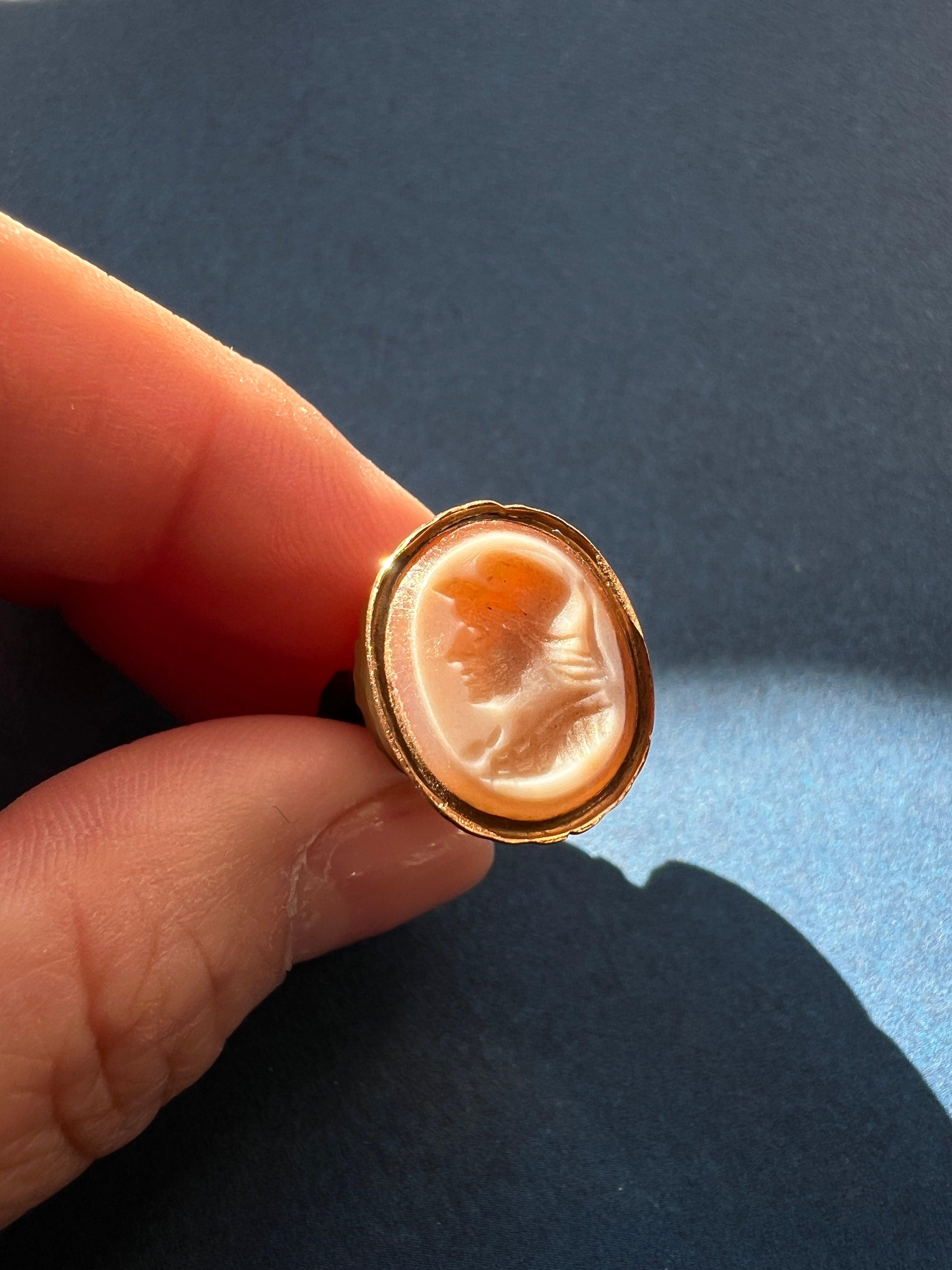 Reserved for M - Georgian era blackamoor agate seal