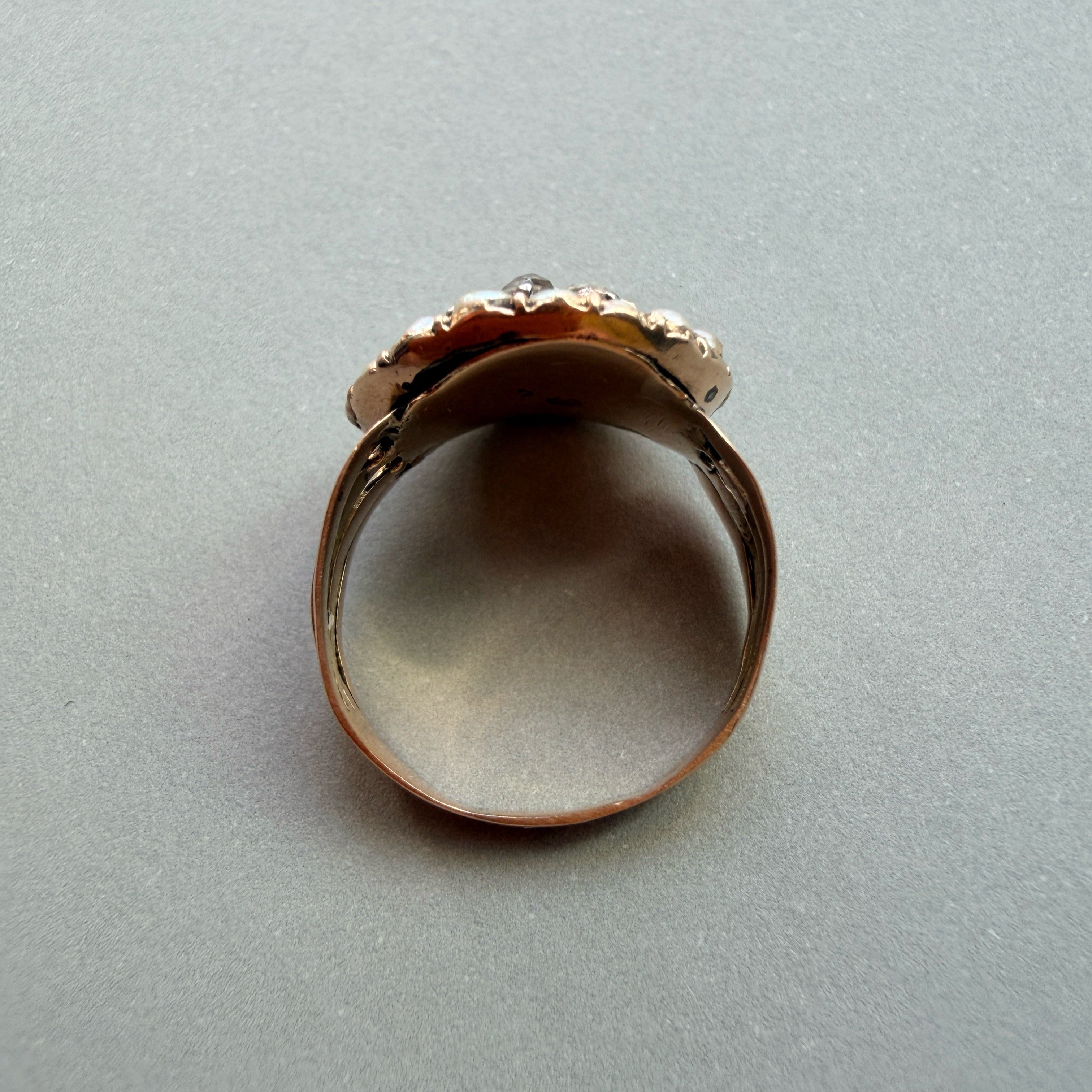 Georgian era 14K Gold diamond “Bague au Firmament” Ring