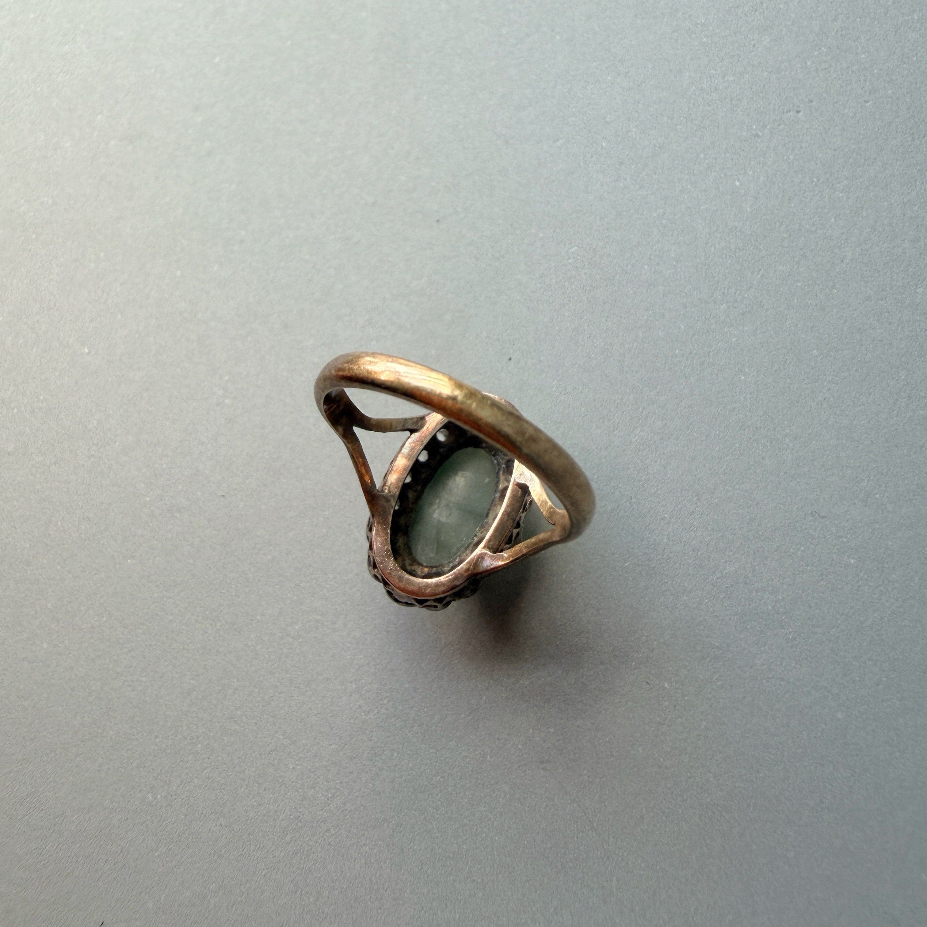 Victorian era 18K gold Cat’s Eye Diamond Ring