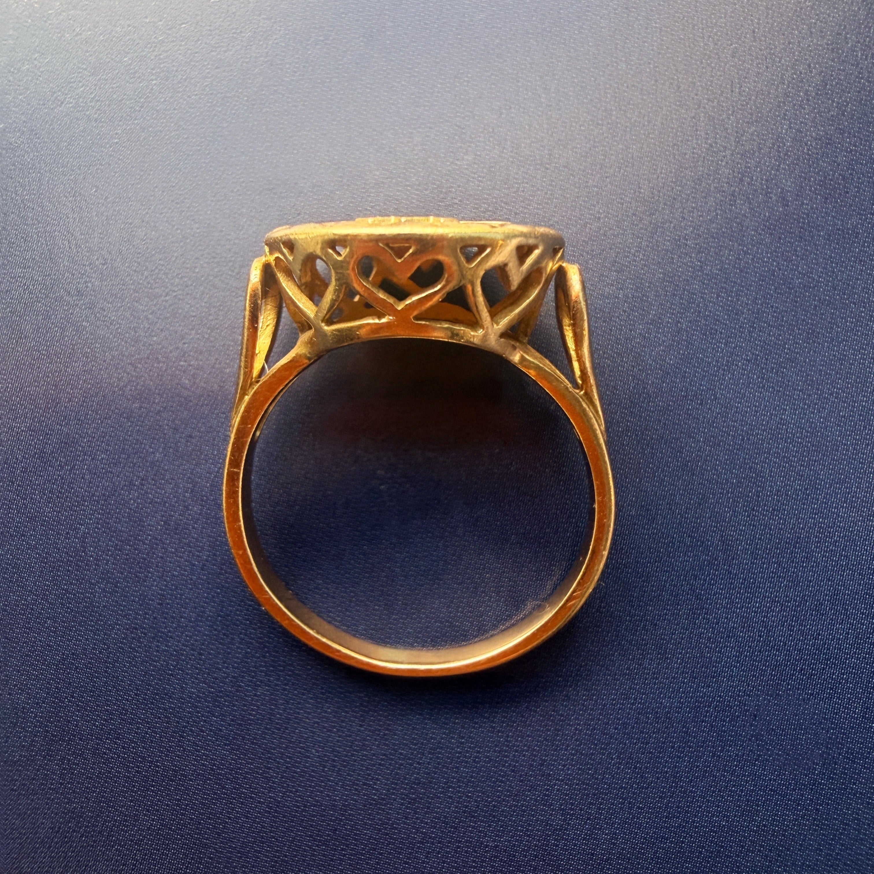 French Vintage 18K gold “Toi & Moi” (You and Me) love ring