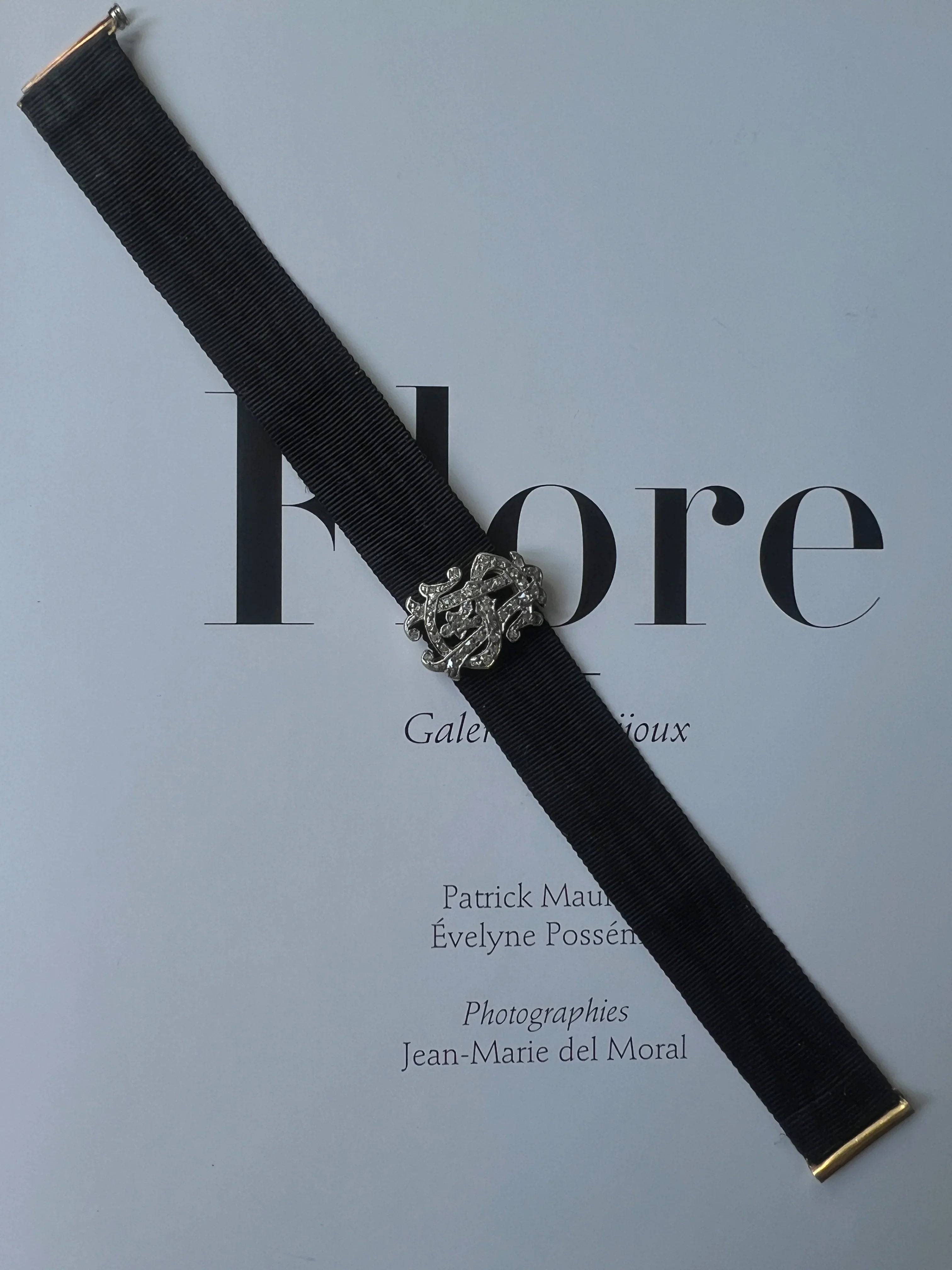 Victorian era 18K gold diamond “AS” or “VS” monograms bracelet