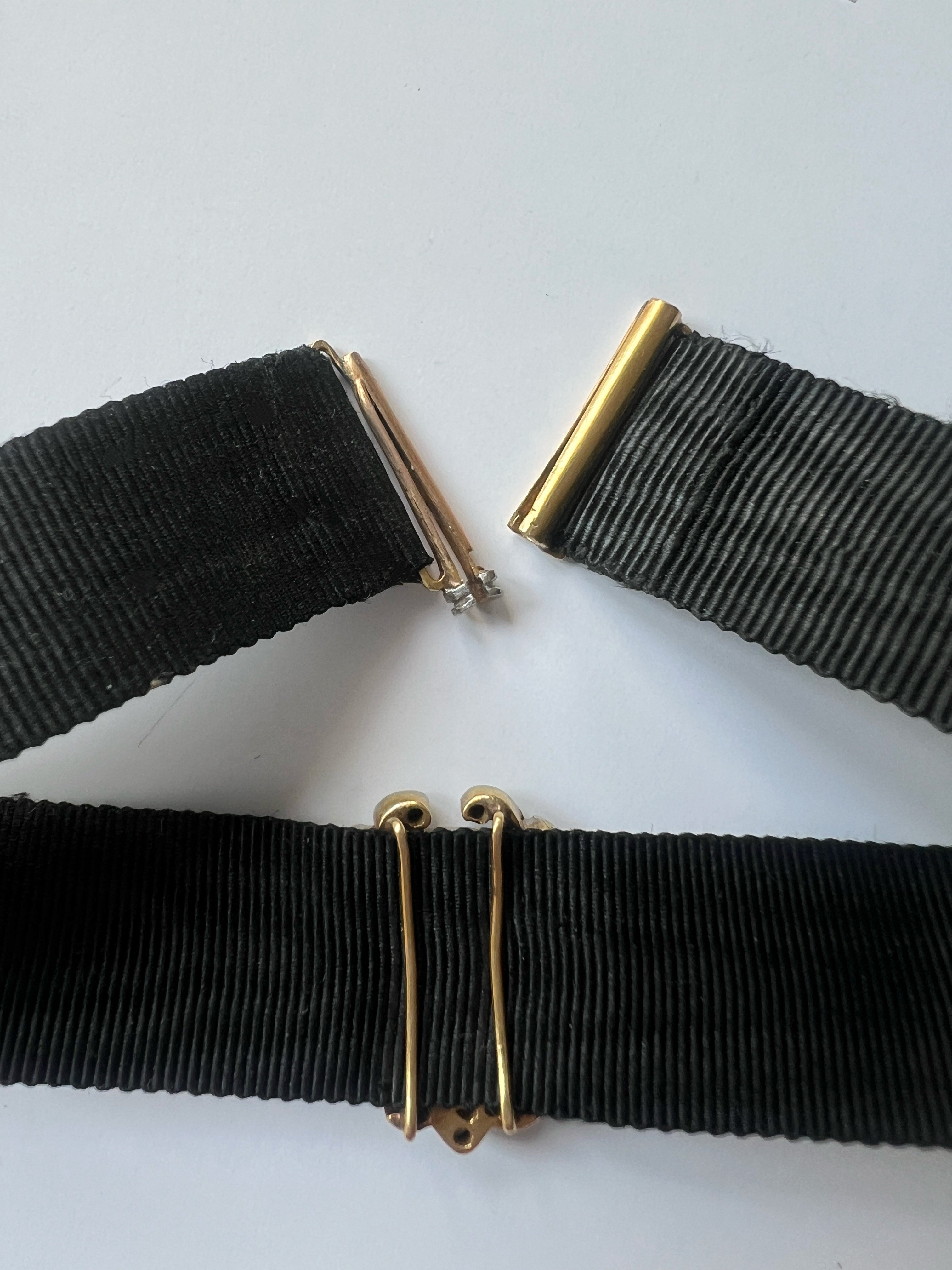 Victorian era 18K gold diamond “AS” or “VS” monograms bracelet