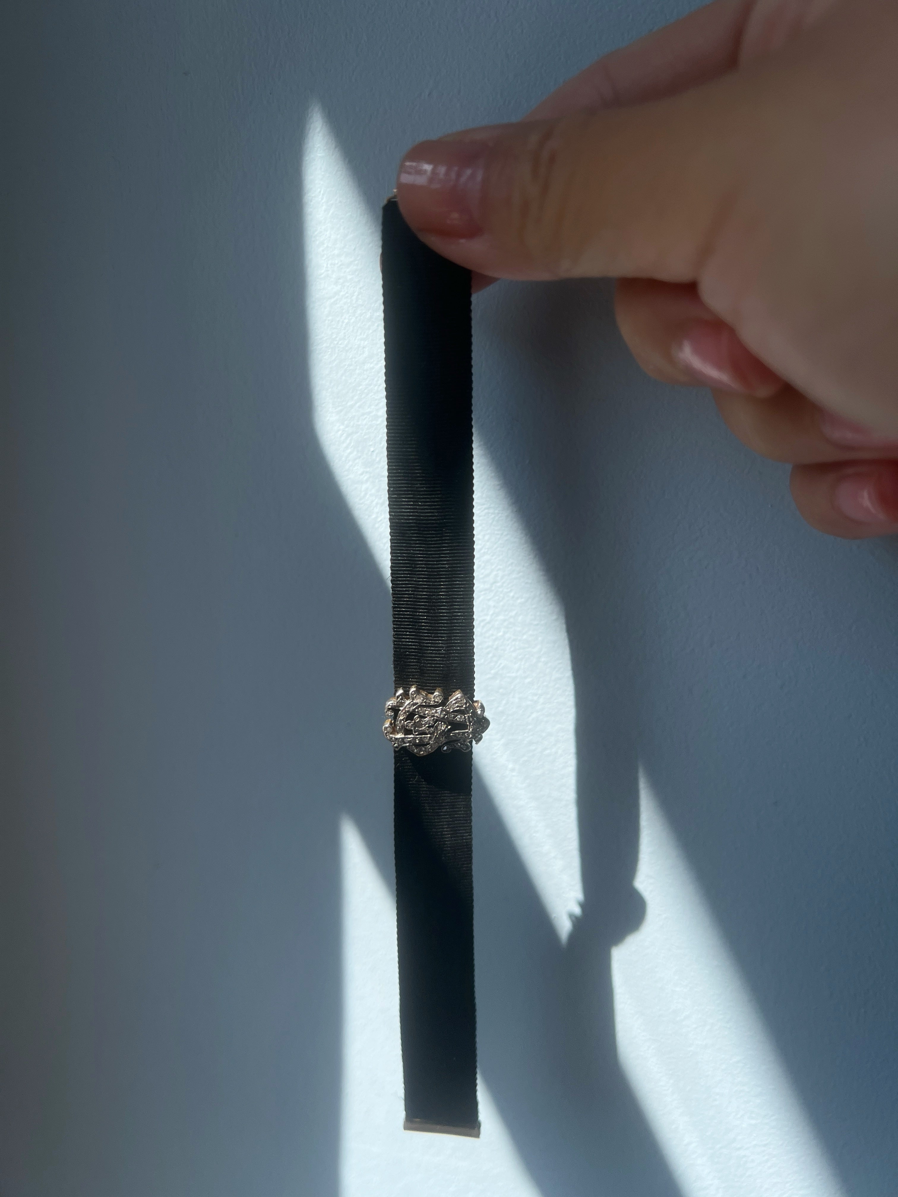 Victorian era 18K gold diamond “AS” or “VS” monograms bracelet