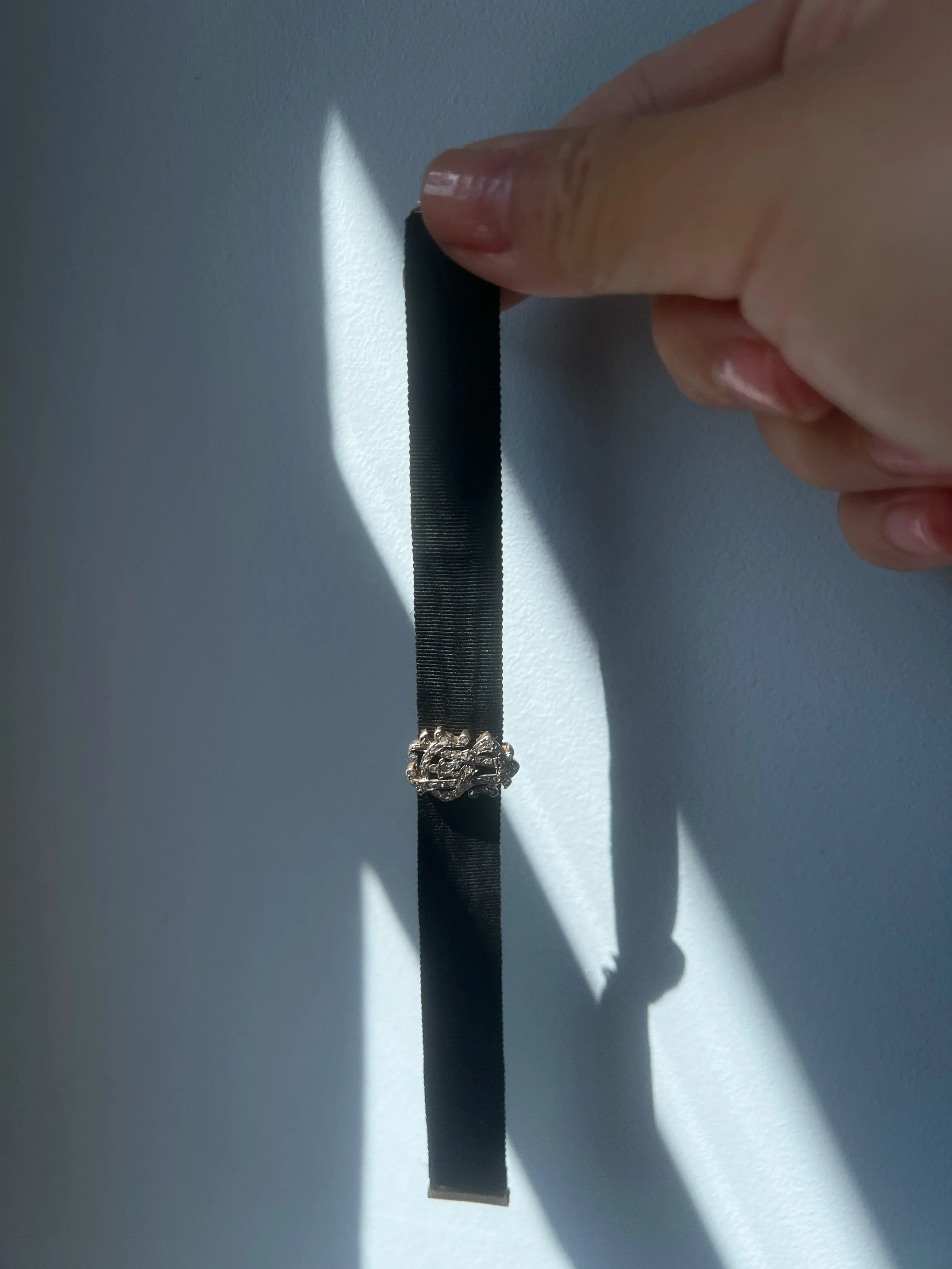 Victorian era 18K gold diamond “AS” or “VS” monograms bracelet