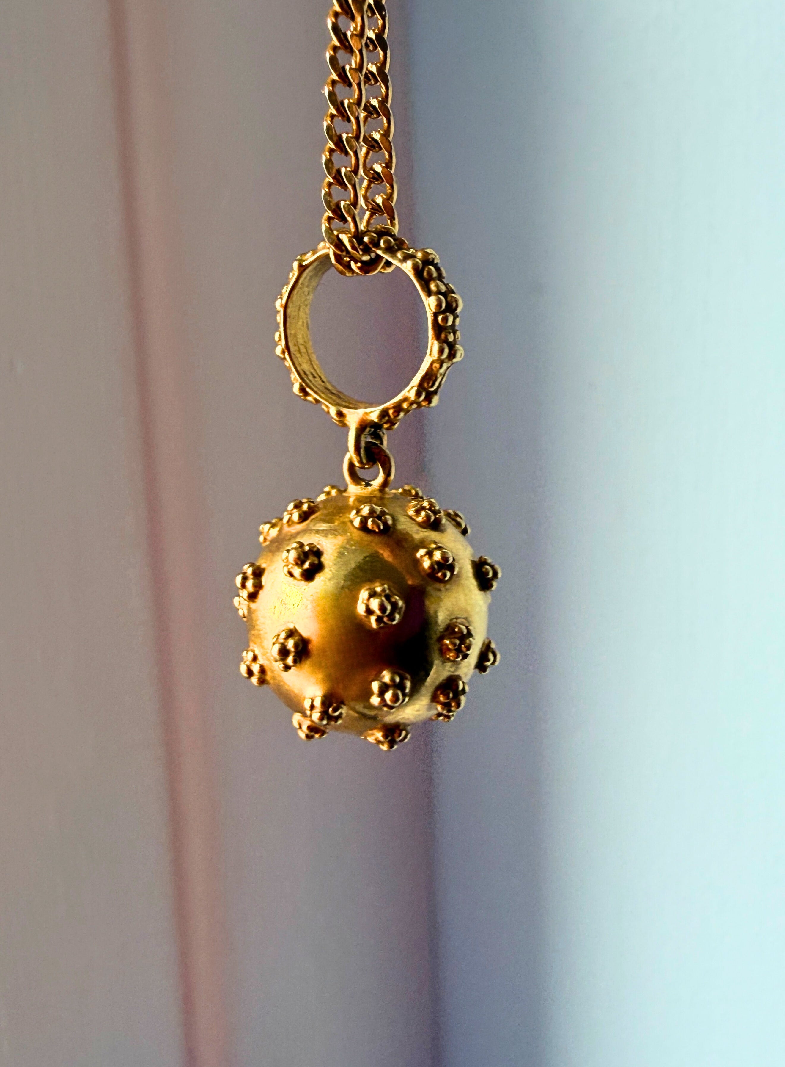 Antique Georgian 18K Gold Orb Pendant