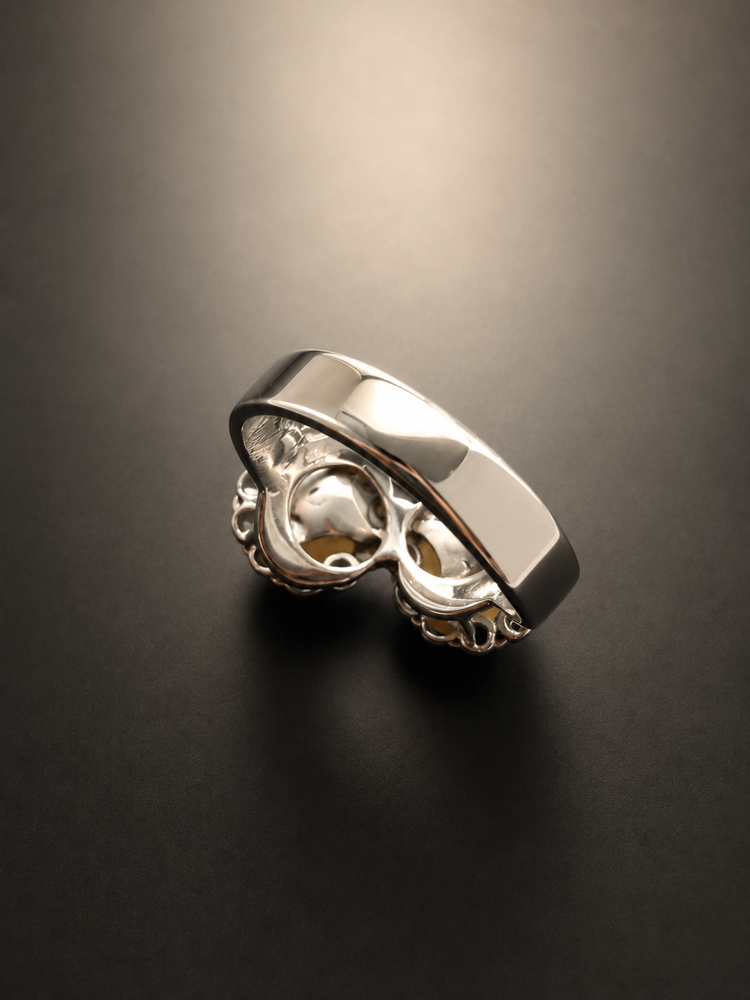 Art Deco 18K Gold LFG certified Natural Pearl & Diamond Ring