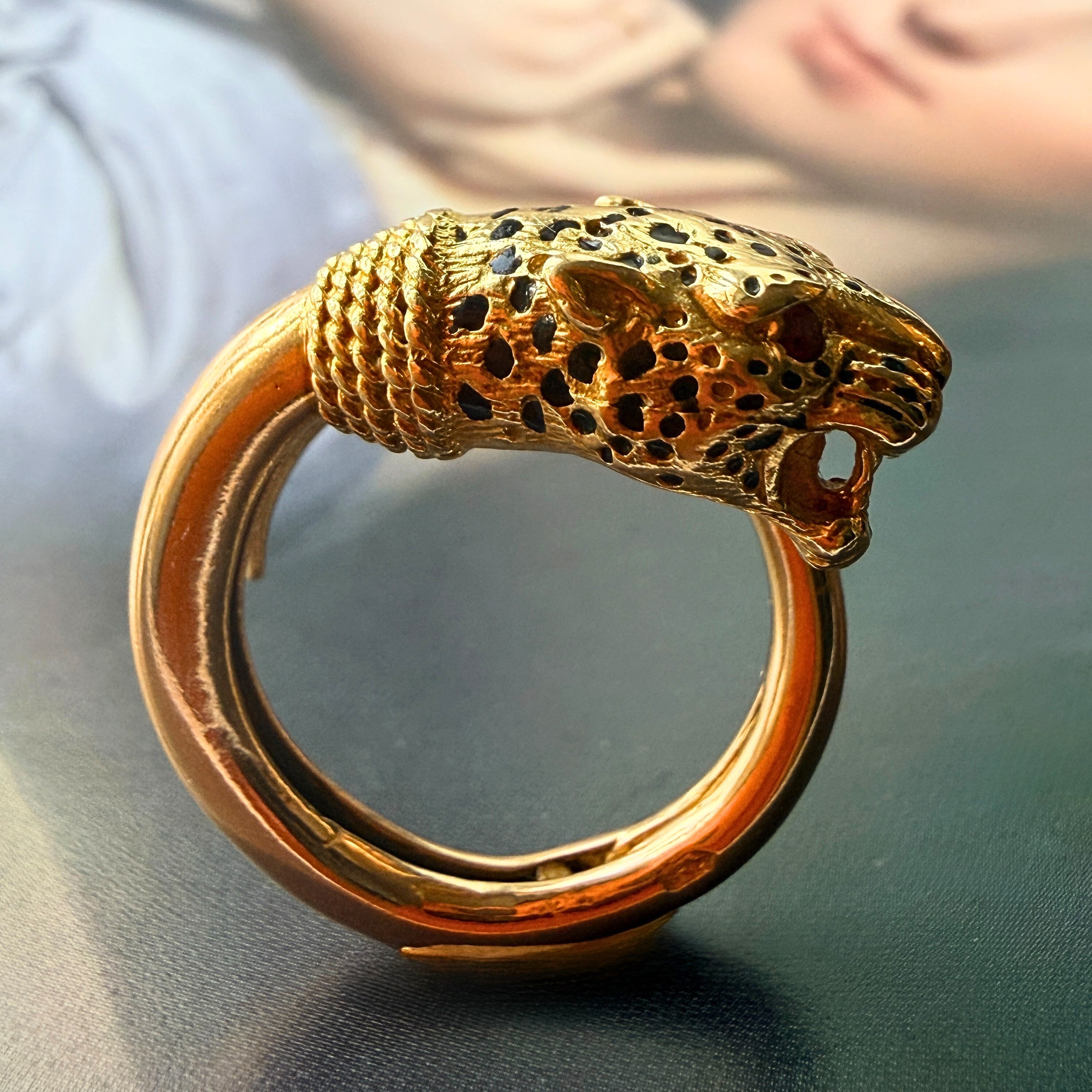 Vintage Gay Frères 18K gold Panther Ring