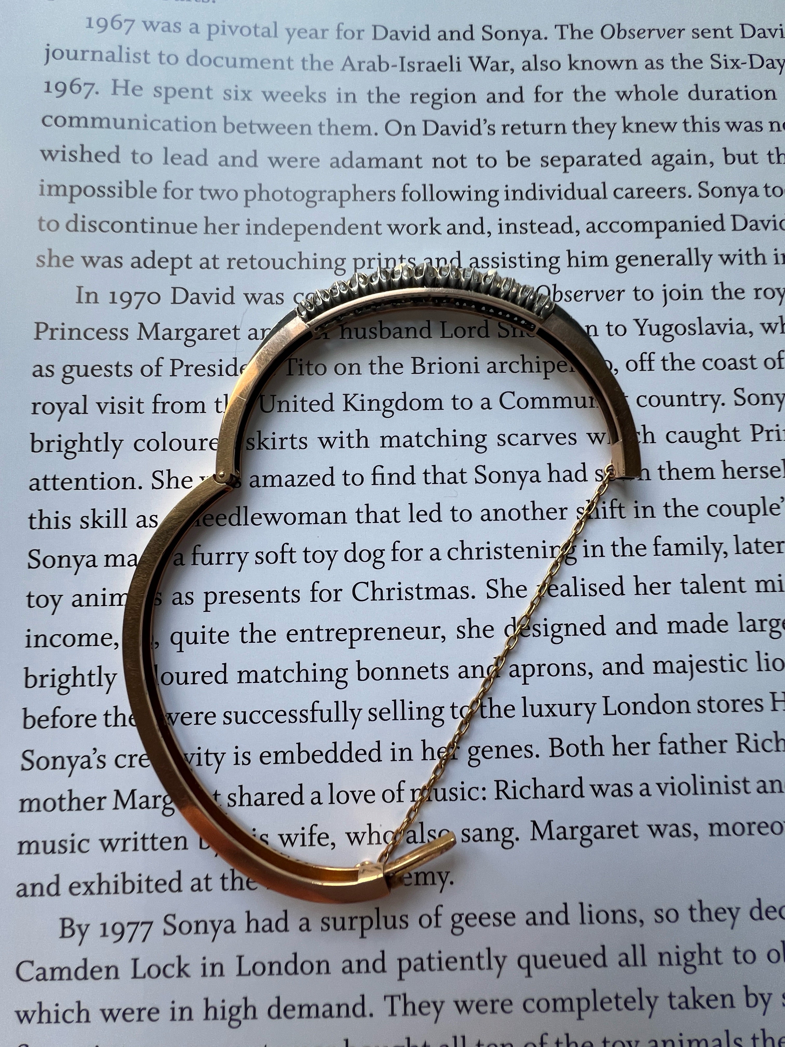 Victorian era rose cut diamond bangle bracelet