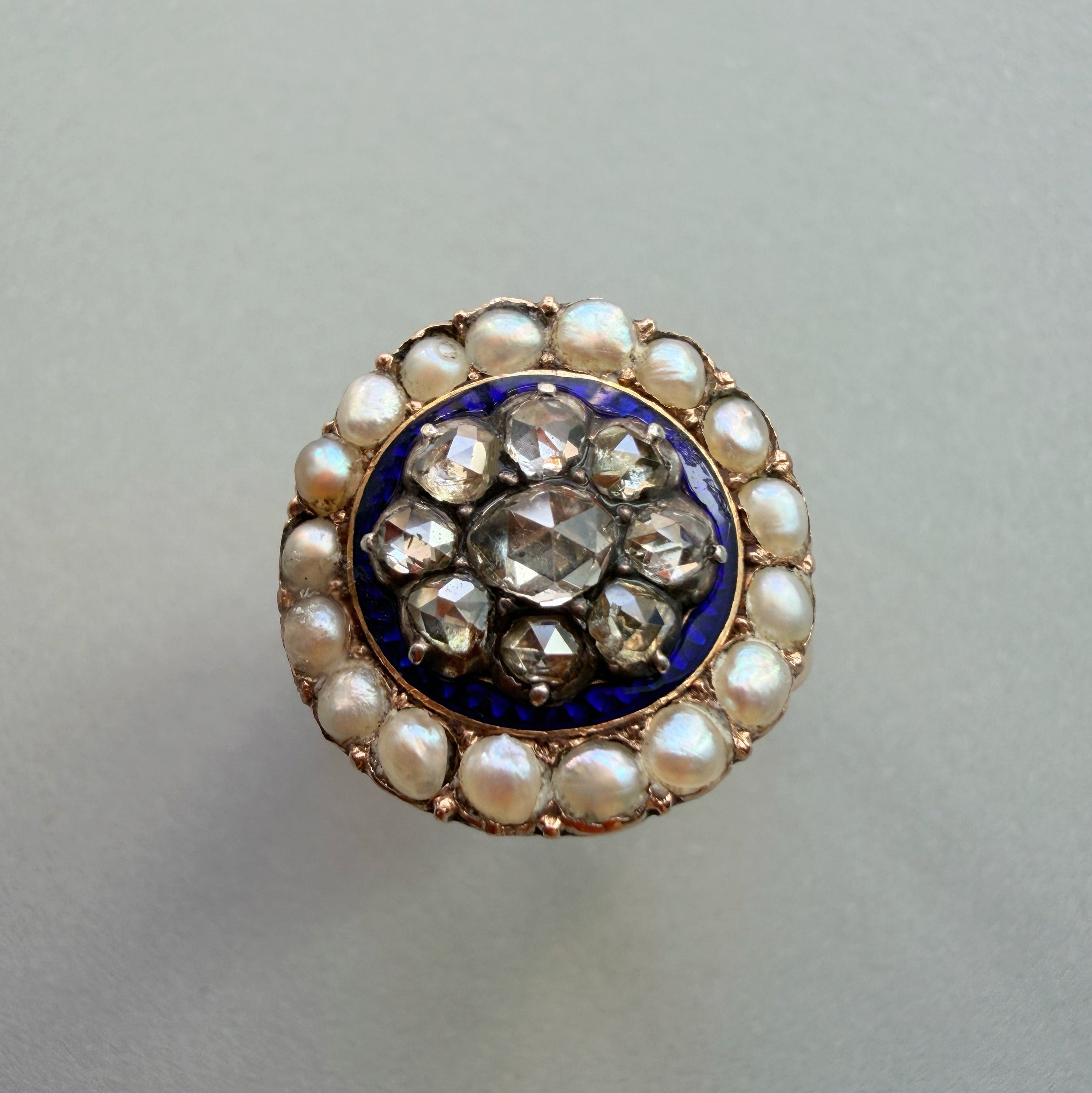 Georgian era 14K Gold diamond “Bague au Firmament” Ring 