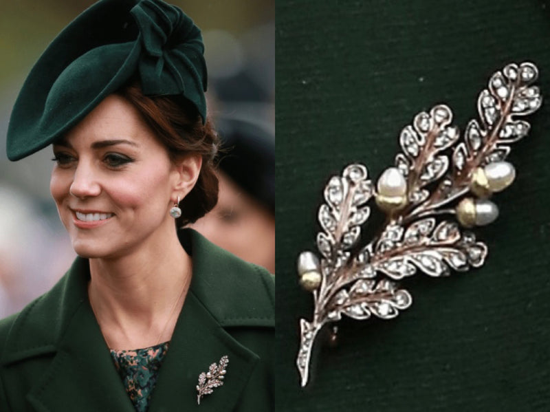 kate middleton acorn brooch