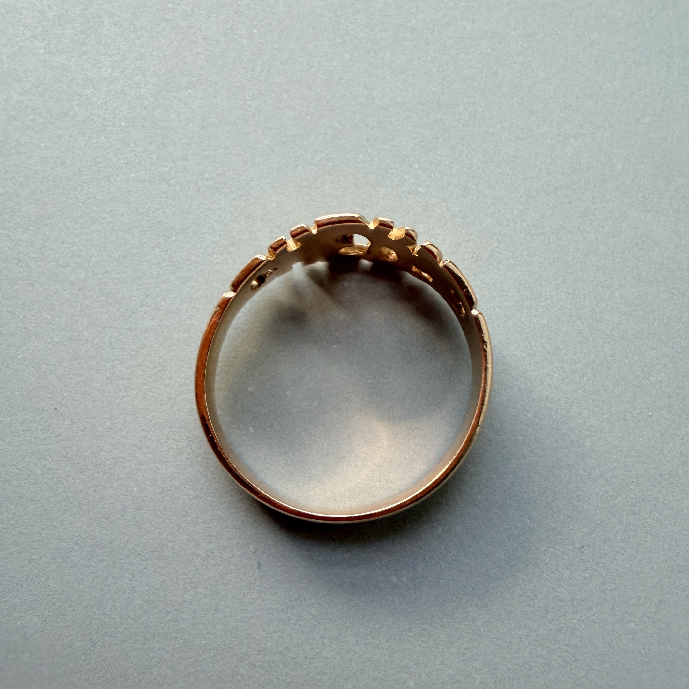 French vintage 18K gold “Darling” or “sweetheart” ring