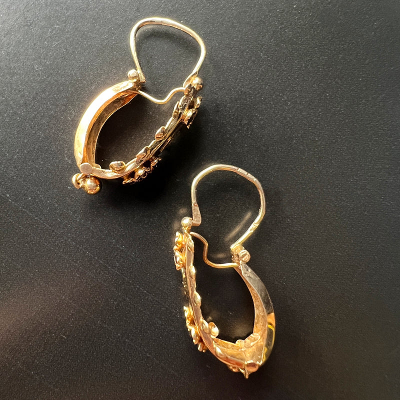 Antique poissarde earrings