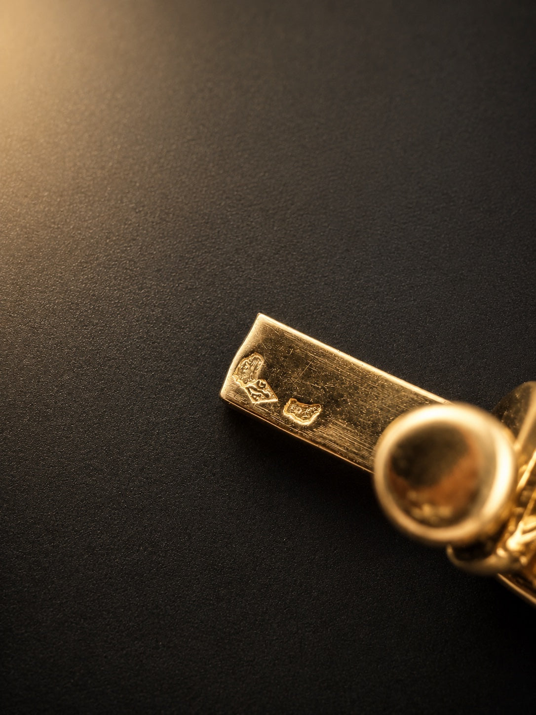 Vintage Cartier Paris 18K yellow gold curb link bracelet, by August Gross
