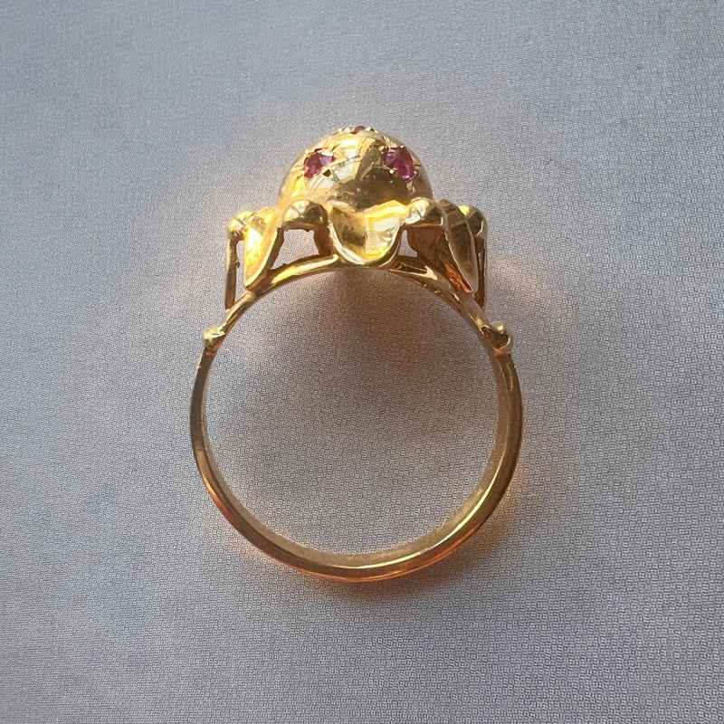 French retro 18K gold bombé star ring - Curiously timeless