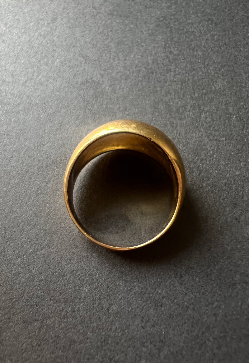 stackable 18K gold band ring