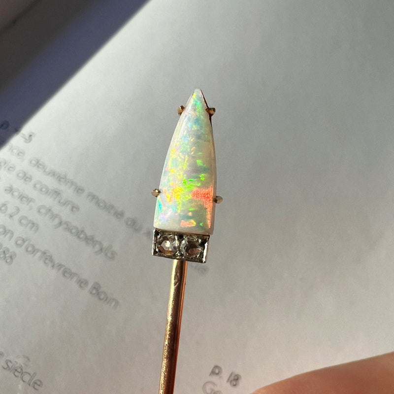 vintage opal brooch