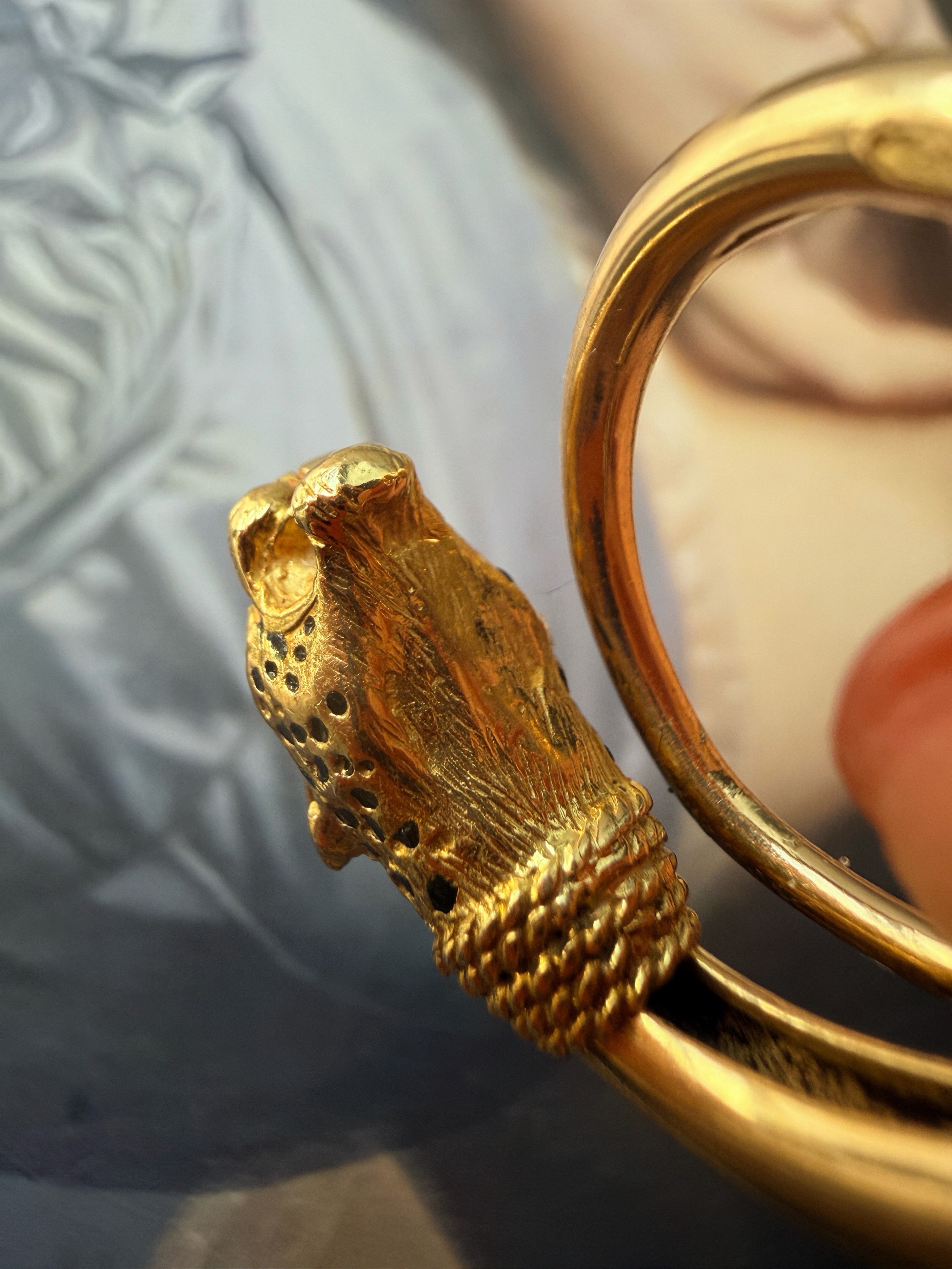 Vintage 18K gold Panther Ring by Gay Frères