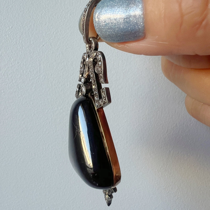 Victorian era garnet pendant