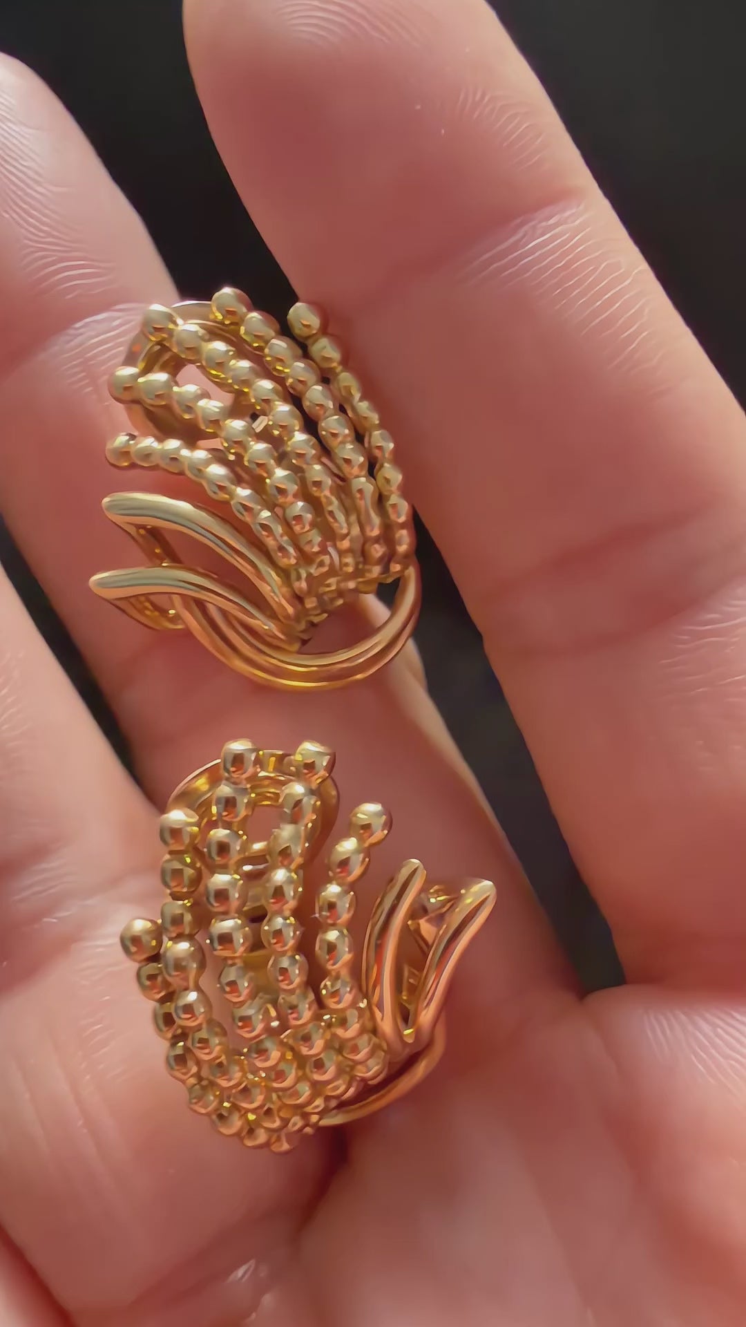 Boucheron vintage 18K yellow gold earrings