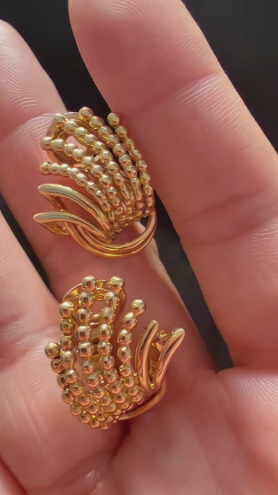 Boucheron vintage 18K yellow gold earrings