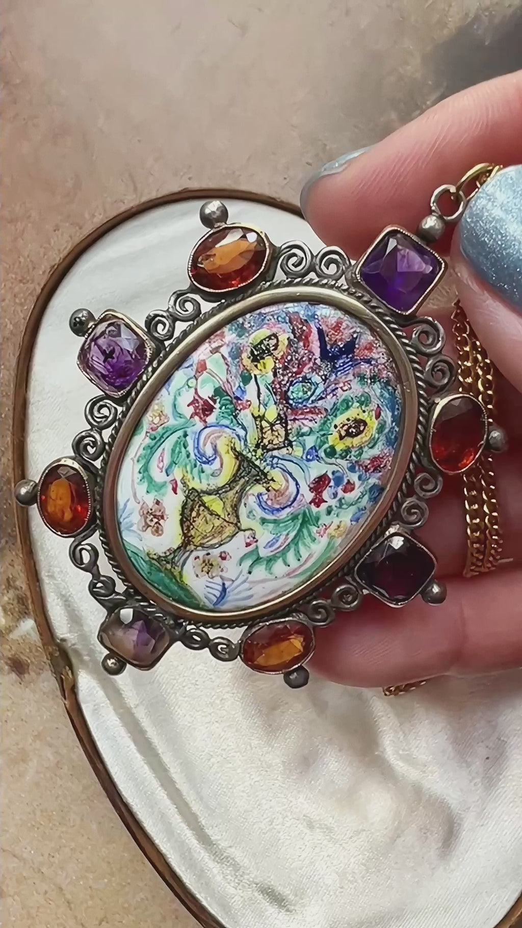 Victorian era miniature pendant