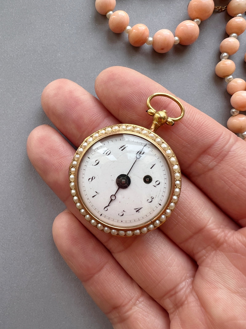 Pearl pocket outlet watch